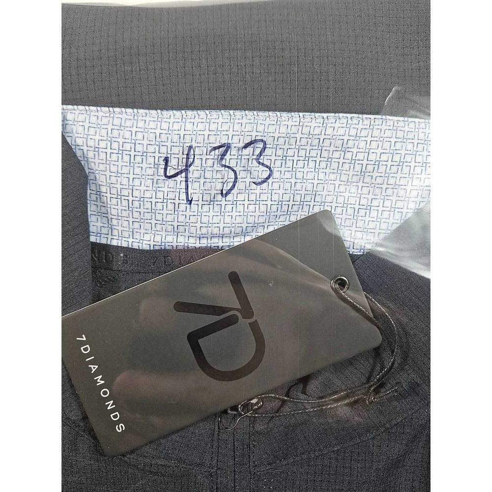 7Diamonds Oxygenate Quarter Zip Pullover Mens Large Navy Blue SPV-1026‎ NWT
